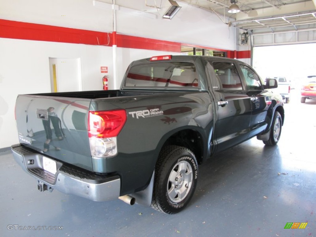 2008 Tundra Limited CrewMax - Timberland Green Mica / Red Rock photo #4