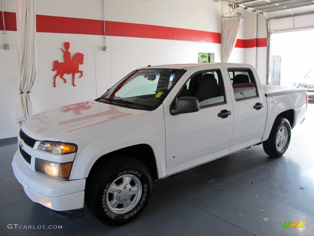2006 Colorado LT Crew Cab - Summit White / Very Dark Pewter photo #1