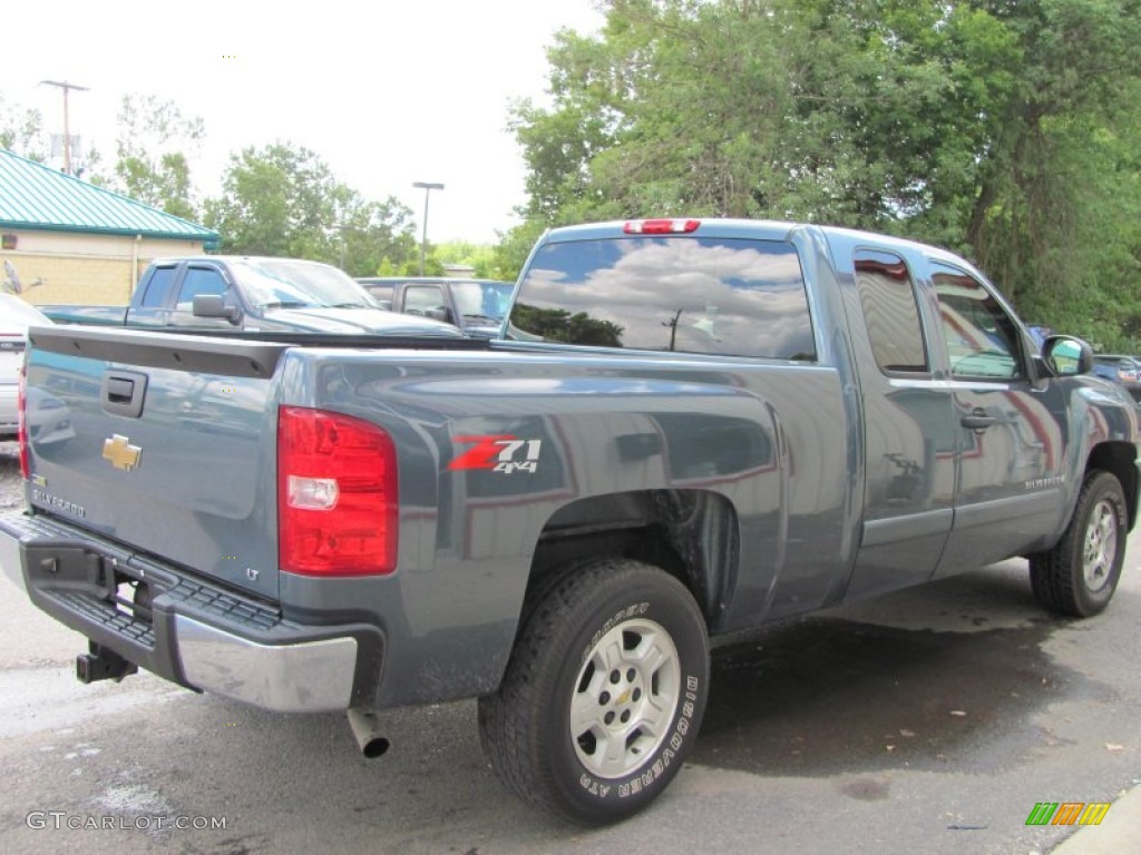 2007 Silverado 1500 LT Extended Cab 4x4 - Blue Granite Metallic / Ebony Black photo #16