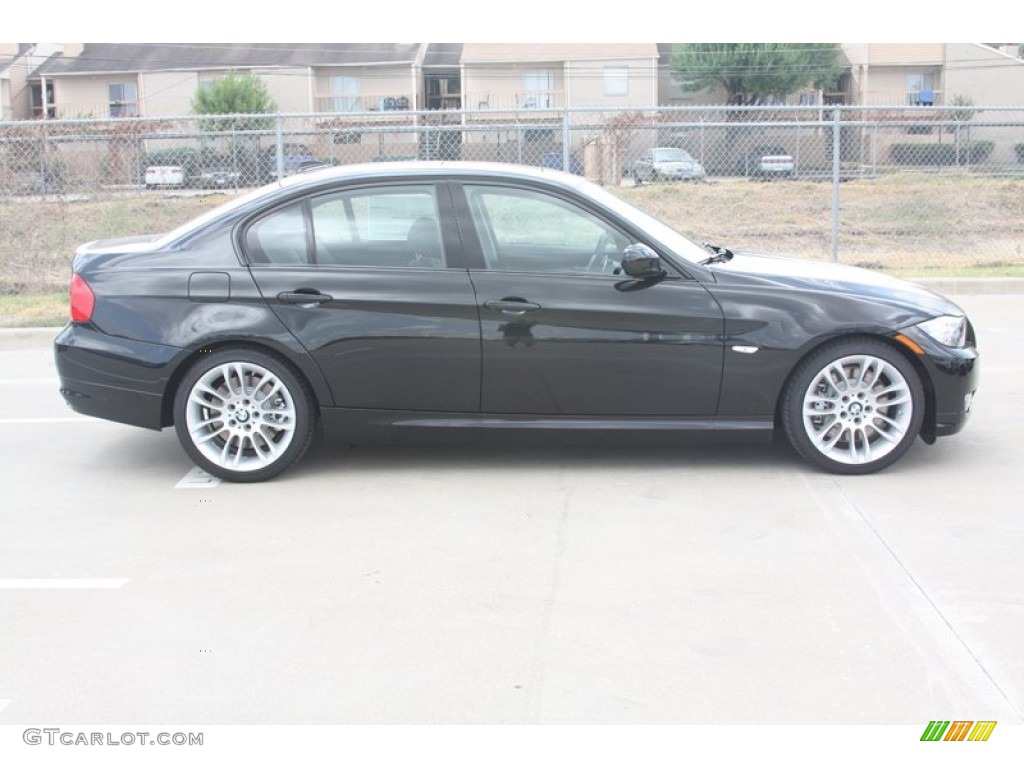 2011 3 Series 335d Sedan - Black Sapphire Metallic / Black Dakota Leather photo #2