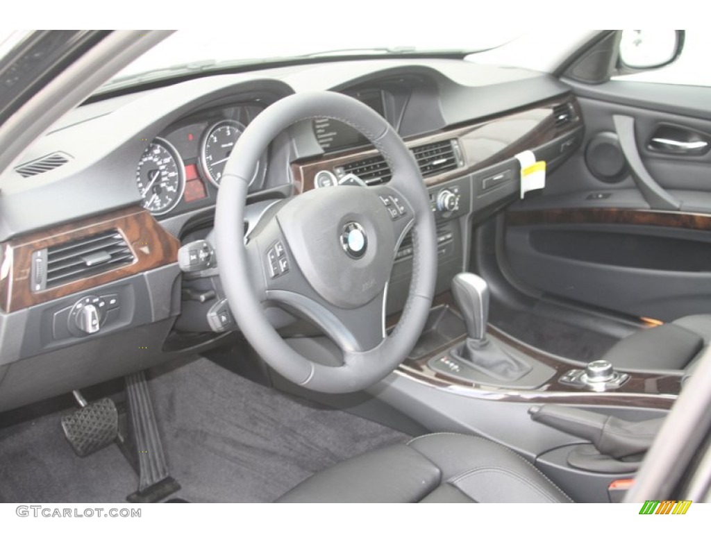 2011 3 Series 335d Sedan - Black Sapphire Metallic / Black Dakota Leather photo #4