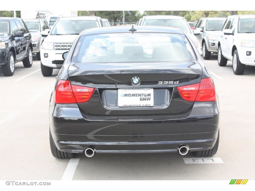 2011 3 Series 335d Sedan - Black Sapphire Metallic / Black Dakota Leather photo #10