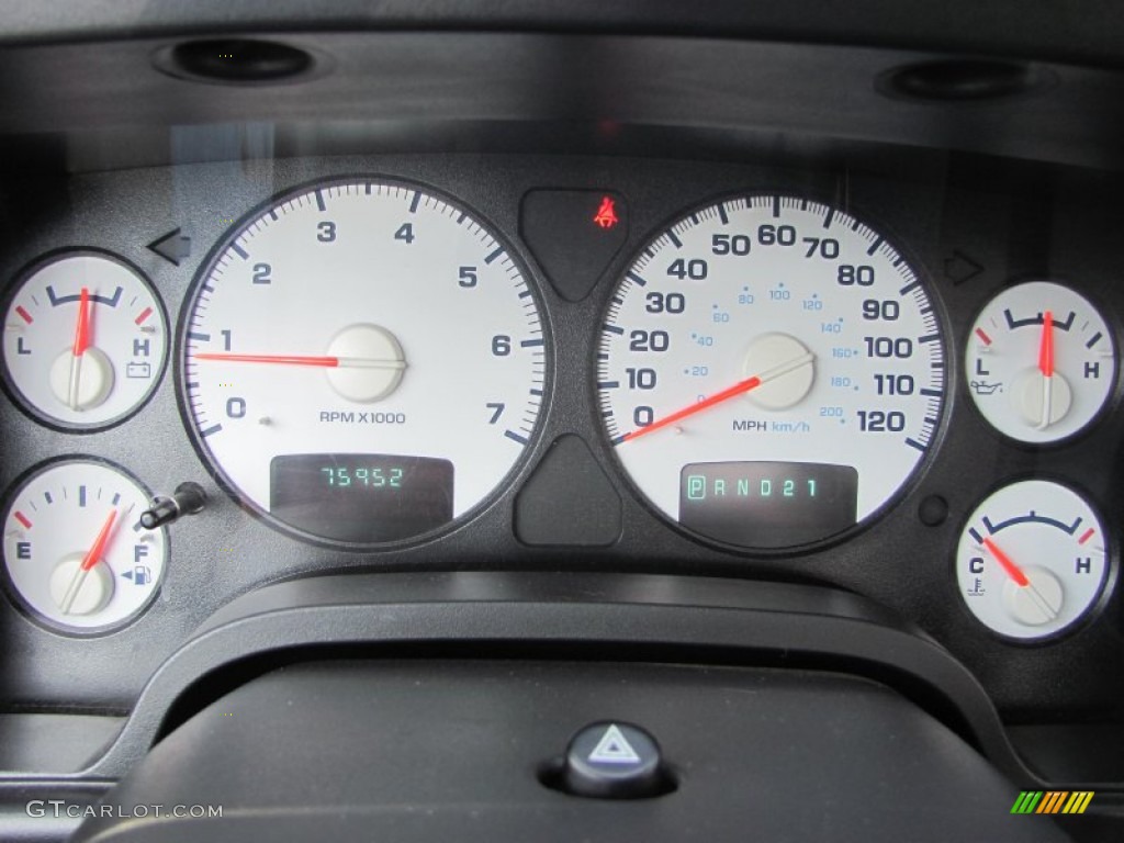 2004 Dodge Ram 2500 SLT Regular Cab 4x4 Gauges Photo #53371667