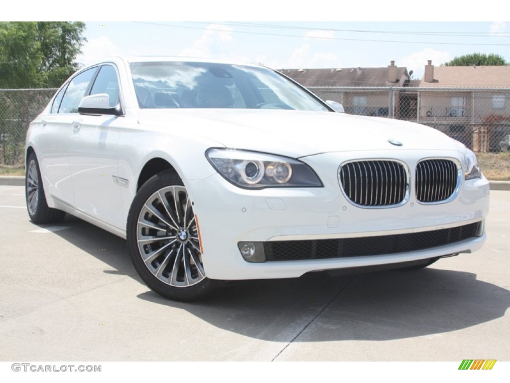 2012 7 Series 740Li Sedan - Alpine White / Saddle/Black photo #1