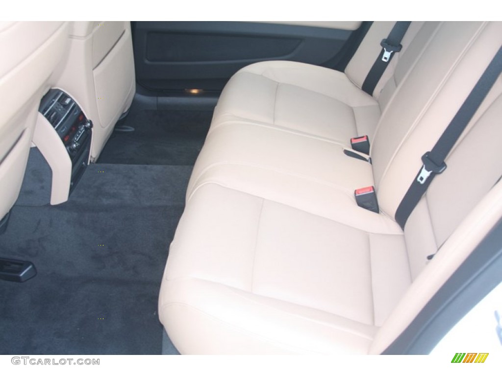 Saddle/Black Interior 2012 BMW 7 Series 740Li Sedan Photo #53372006