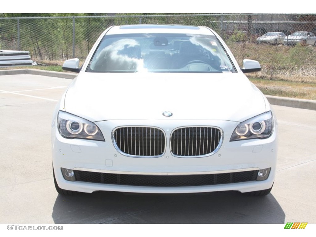 2012 7 Series 740Li Sedan - Alpine White / Saddle/Black photo #11