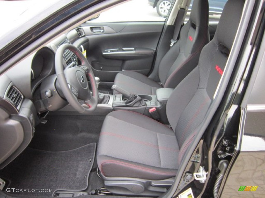Carbon Black Interior 2011 Subaru Impreza WRX Sedan Photo #53372141