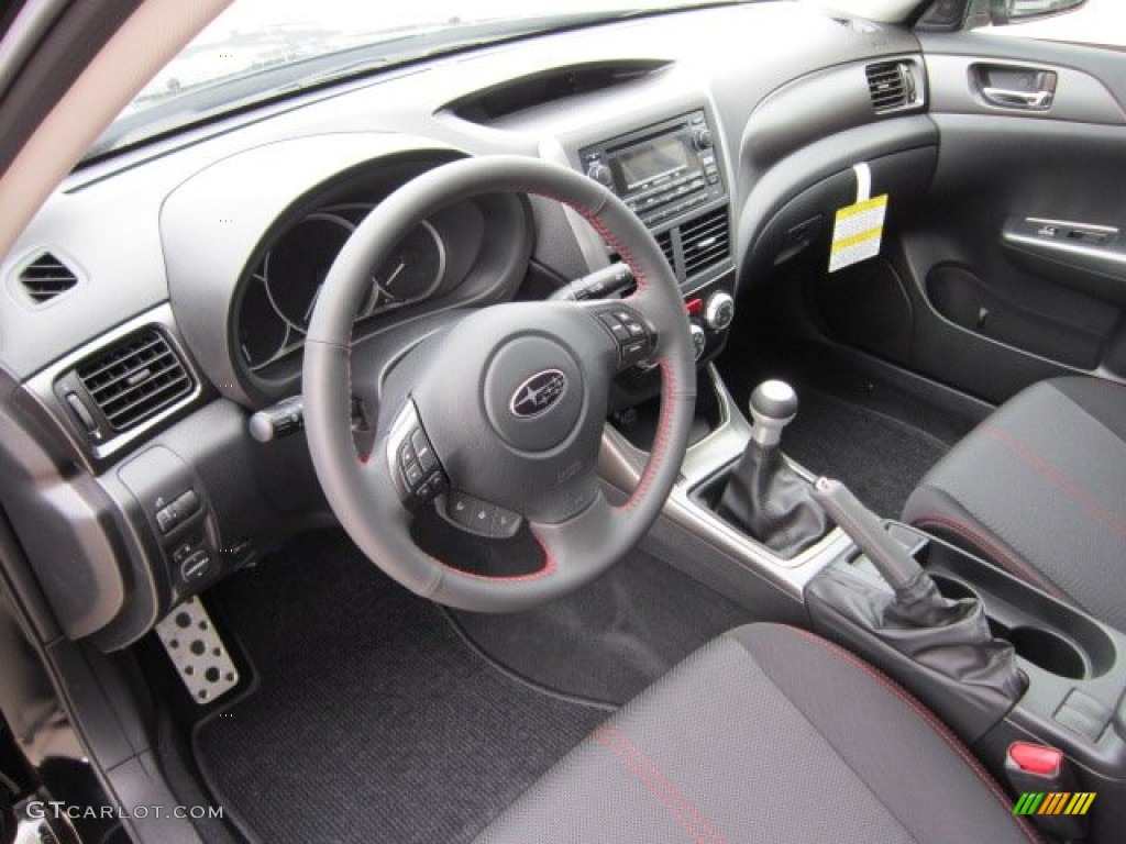 Carbon Black Interior 2011 Subaru Impreza WRX Sedan Photo #53372153