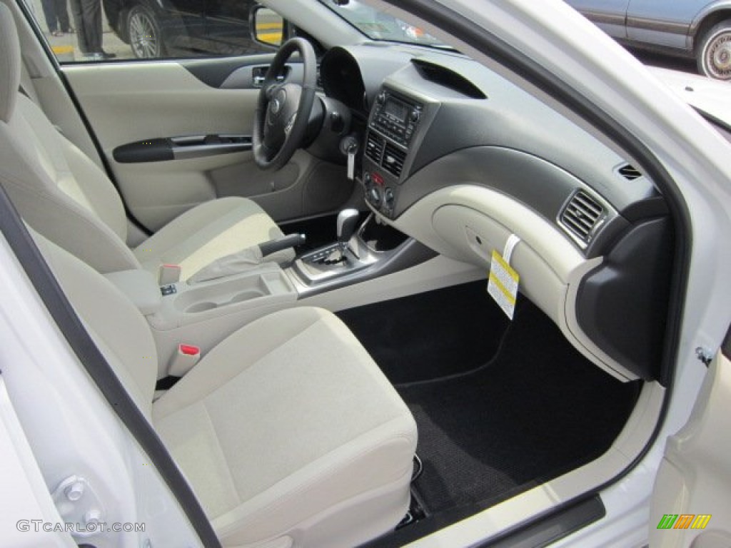 2011 Impreza 2.5i Premium Sedan - Satin White Pearl / Ivory photo #10