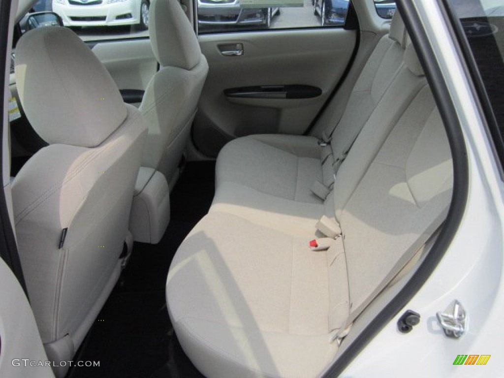 2011 Impreza 2.5i Premium Sedan - Satin White Pearl / Ivory photo #13