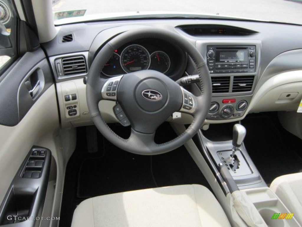 2011 Impreza 2.5i Premium Sedan - Satin White Pearl / Ivory photo #14