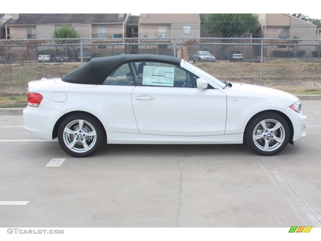 2012 1 Series 128i Convertible - Alpine White / Black photo #2