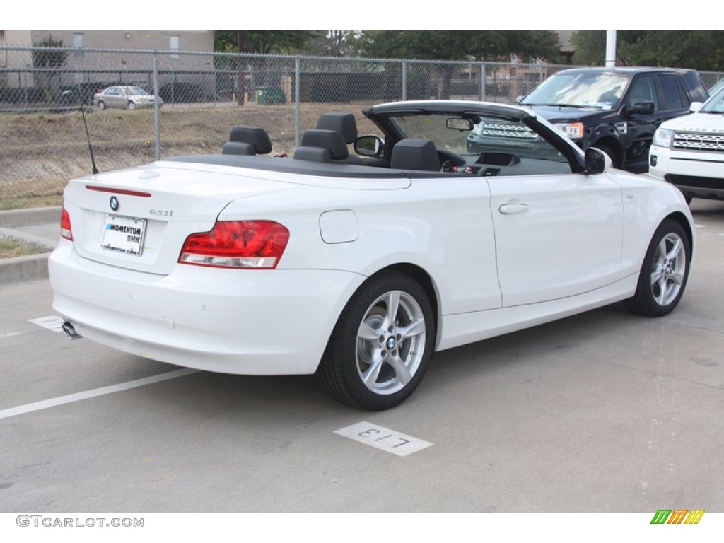 2012 1 Series 128i Convertible - Alpine White / Black photo #4