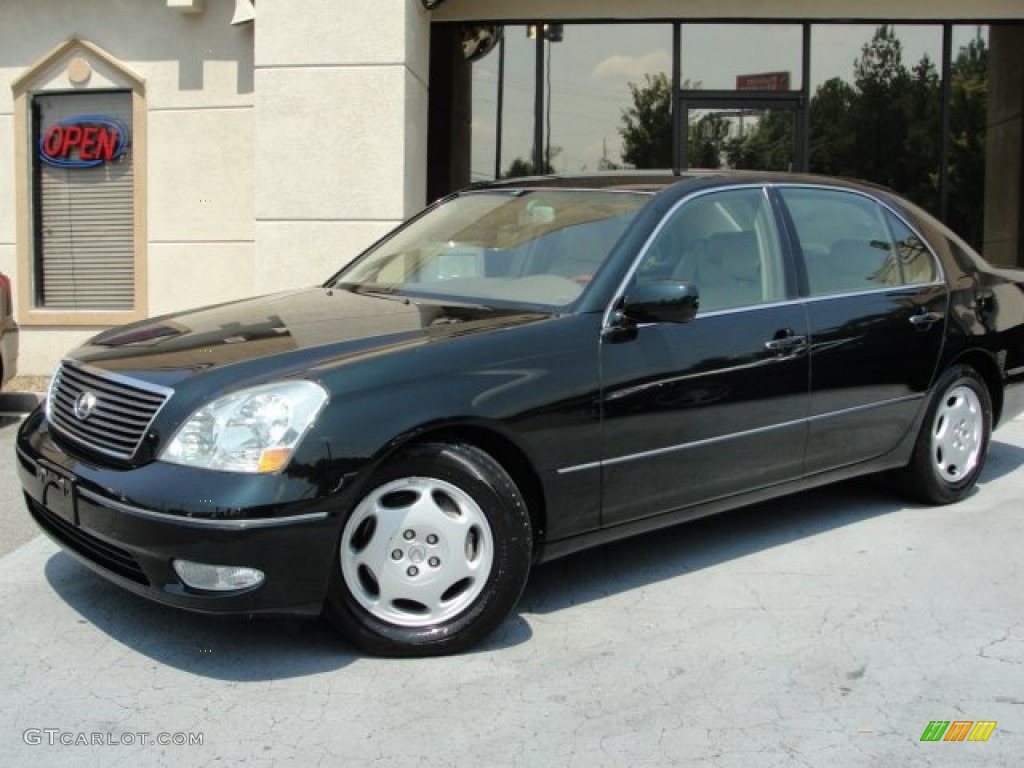 2001 LS 430 - Midnight Pine Green Pearl / Ivory photo #3