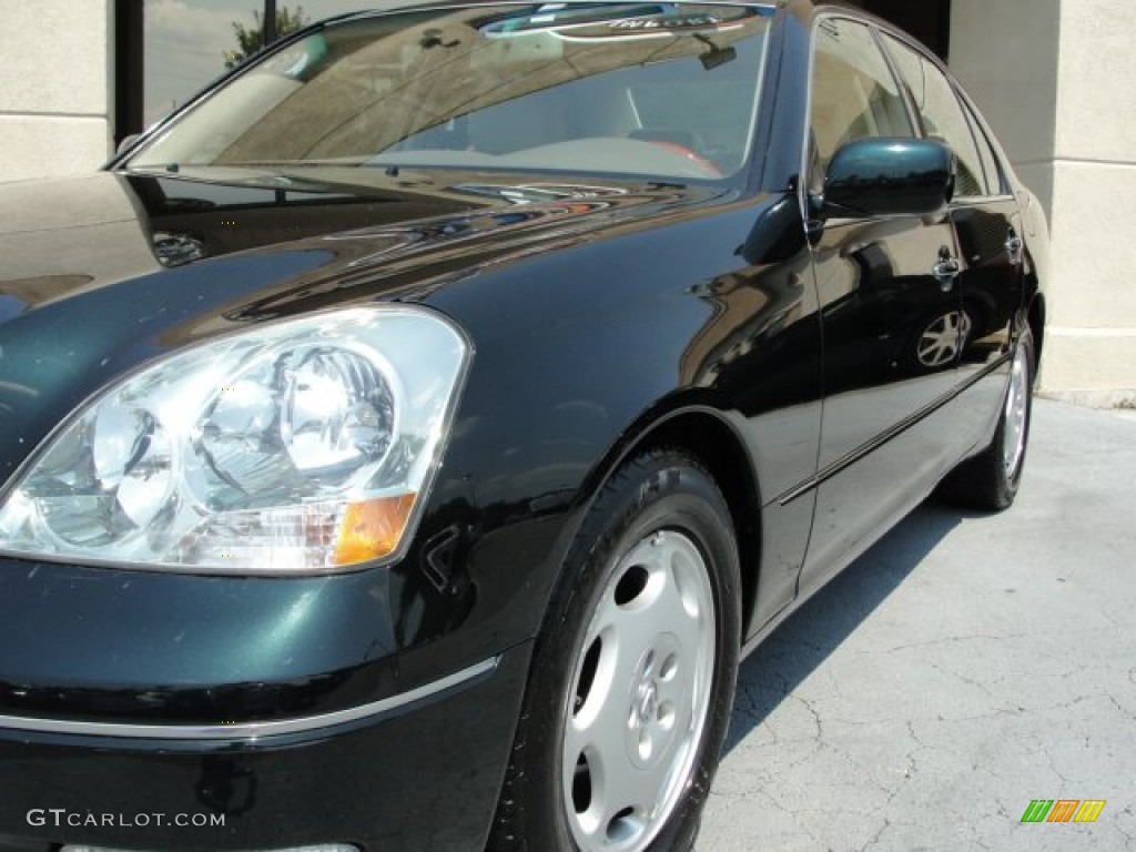 2001 LS 430 - Midnight Pine Green Pearl / Ivory photo #6