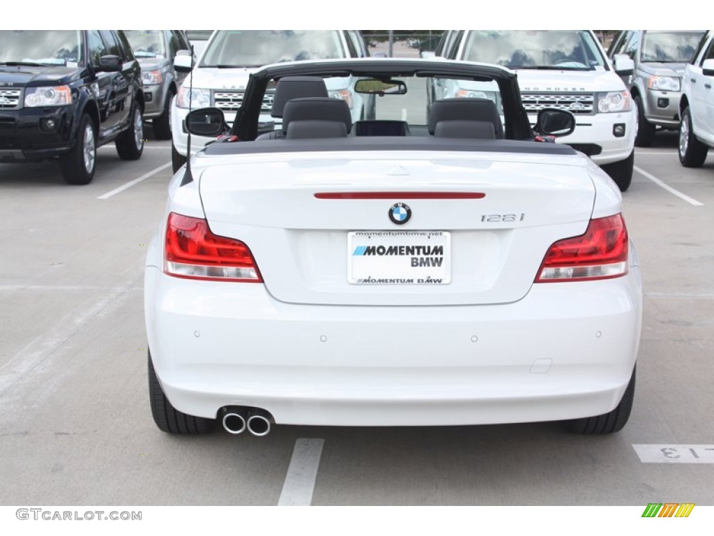 2012 1 Series 128i Convertible - Alpine White / Black photo #12