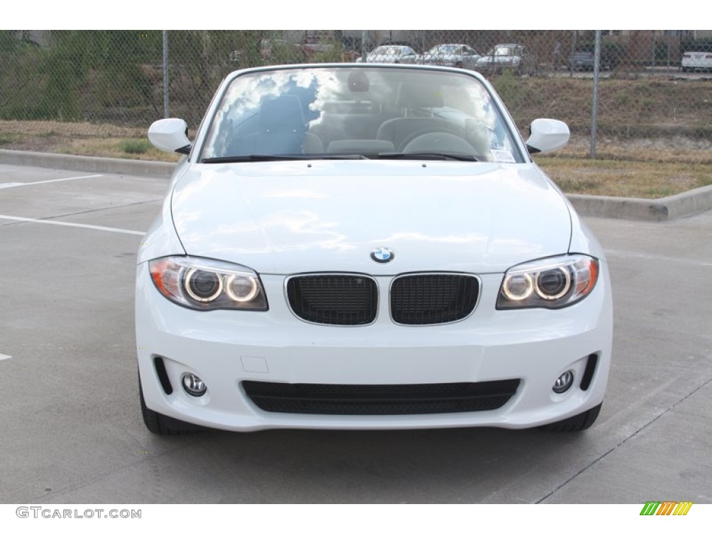 2012 1 Series 128i Convertible - Alpine White / Black photo #13