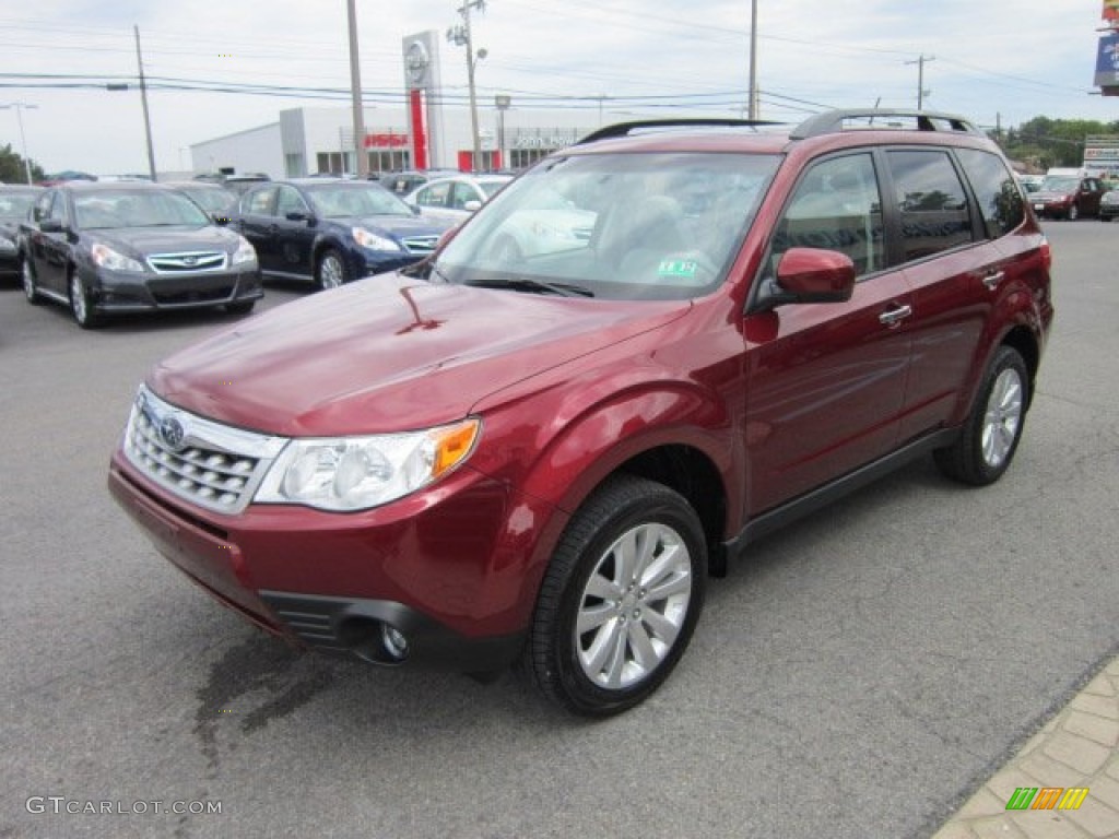 Camelia Red Metallic 2011 Subaru Forester 2.5 X Premium Exterior Photo #53374685