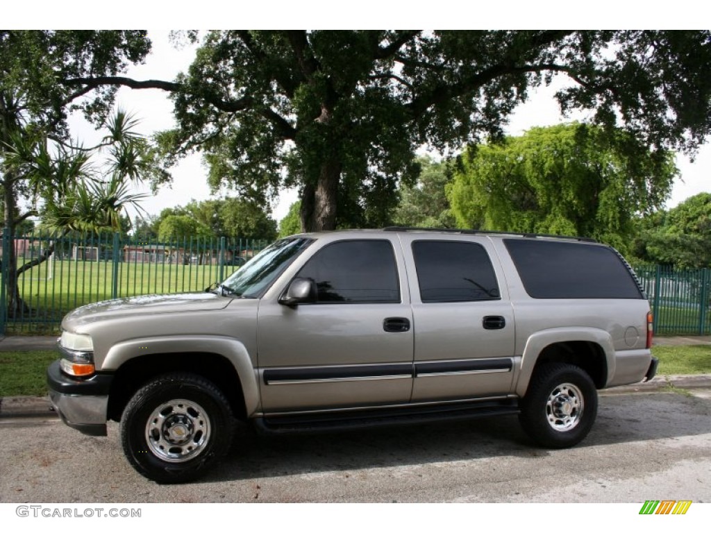Sandalwood Metallic 2003 Chevrolet Suburban 2500 LS 4x4 Exterior Photo #53374823