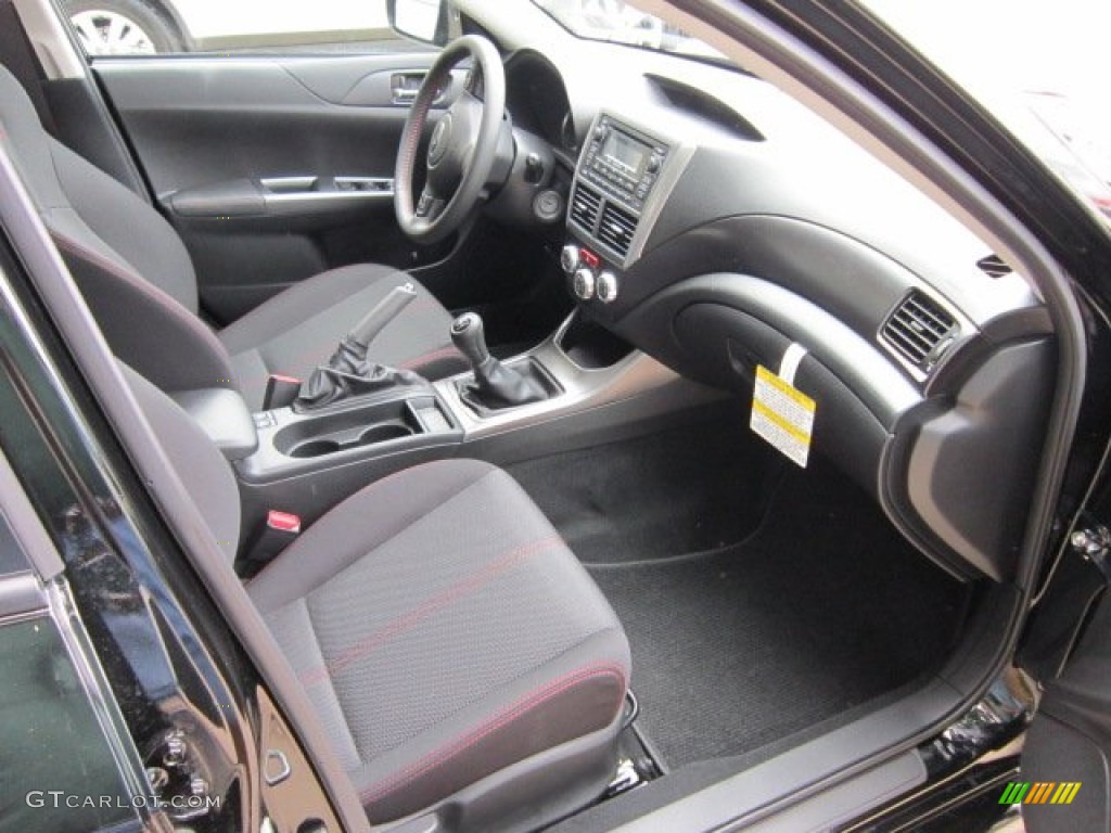 Carbon Black Interior 2011 Subaru Impreza WRX Wagon Photo #53375060