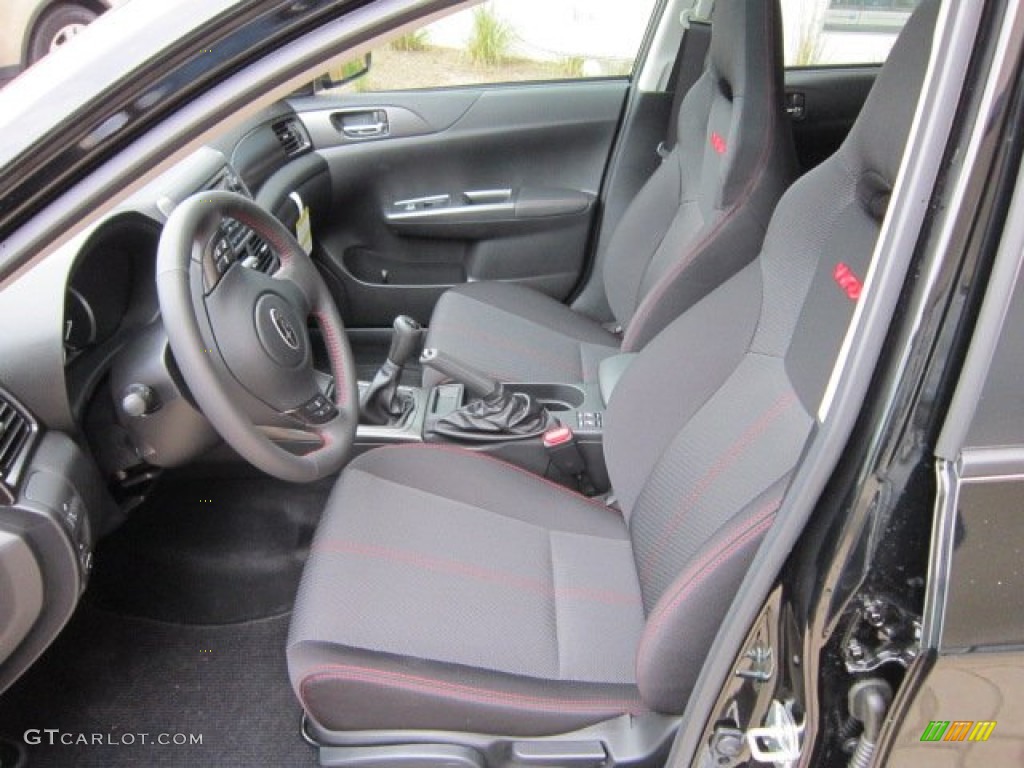 Carbon Black Interior 2011 Subaru Impreza WRX Wagon Photo #53375147