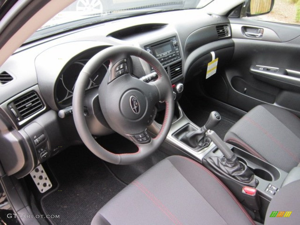 Carbon Black Interior 2011 Subaru Impreza WRX Wagon Photo #53375159