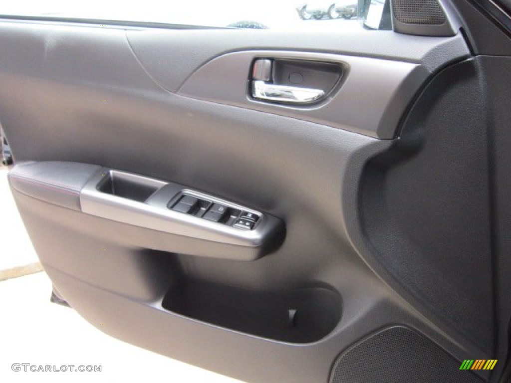 2011 Subaru Impreza WRX Wagon Carbon Black Door Panel Photo #53375186