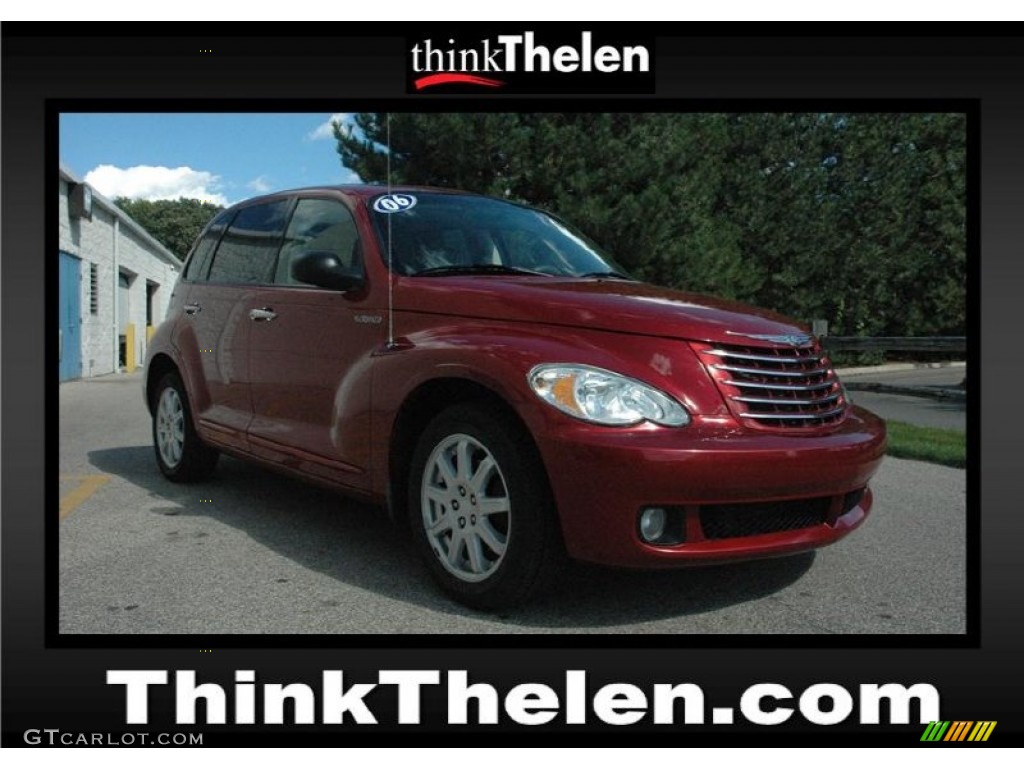 2006 PT Cruiser Limited - Inferno Red Crystal Pearl / Pastel Pebble Beige photo #1