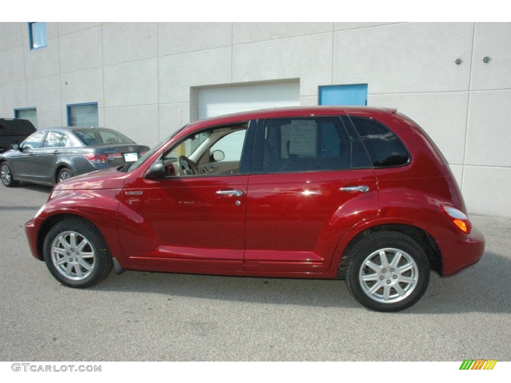 2006 PT Cruiser Limited - Inferno Red Crystal Pearl / Pastel Pebble Beige photo #10