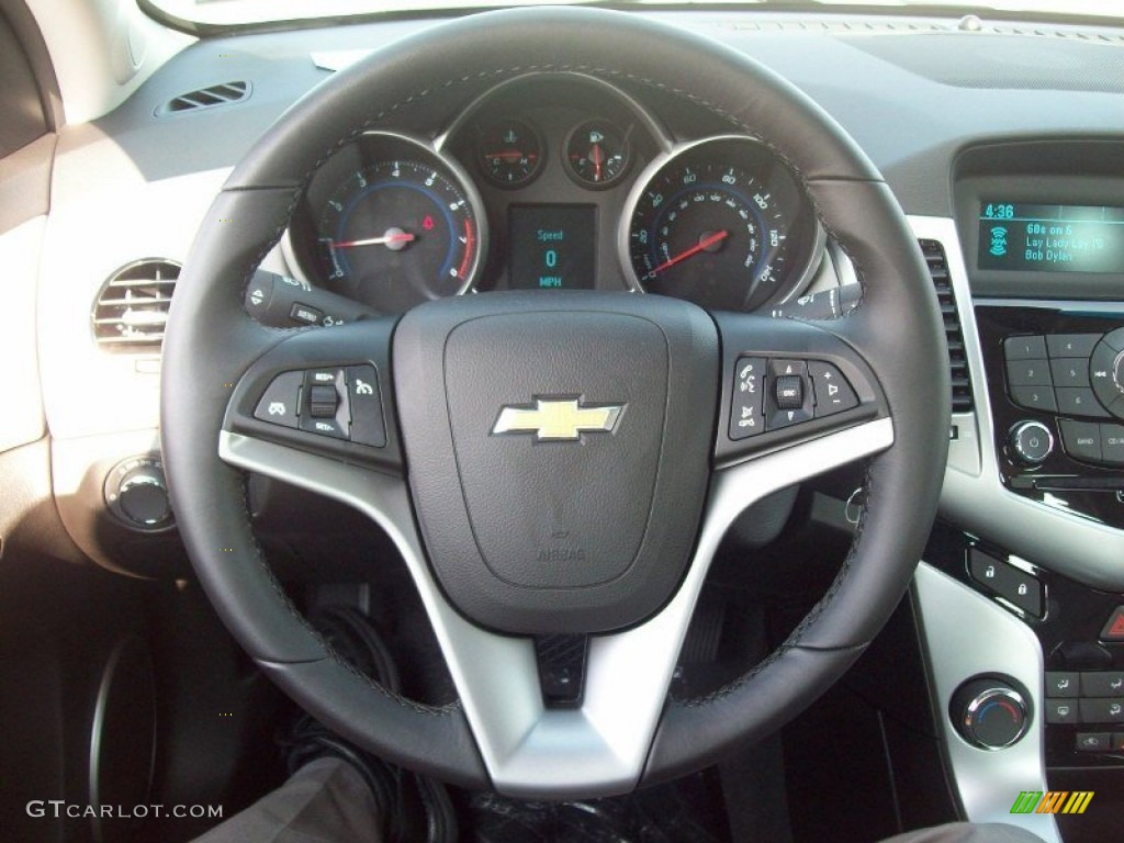 2012 Chevrolet Cruze LT Medium Titanium Steering Wheel Photo #53376134