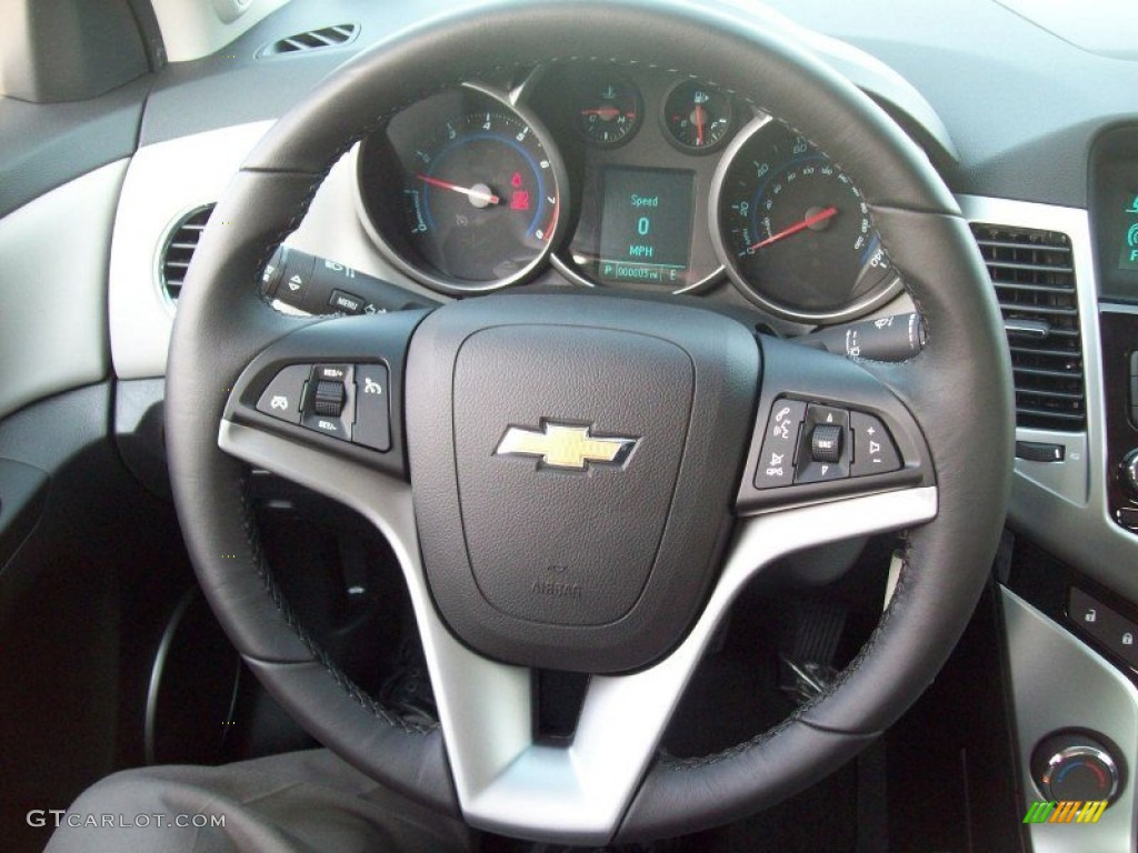 2012 Chevrolet Cruze LT Medium Titanium Steering Wheel Photo #53376509