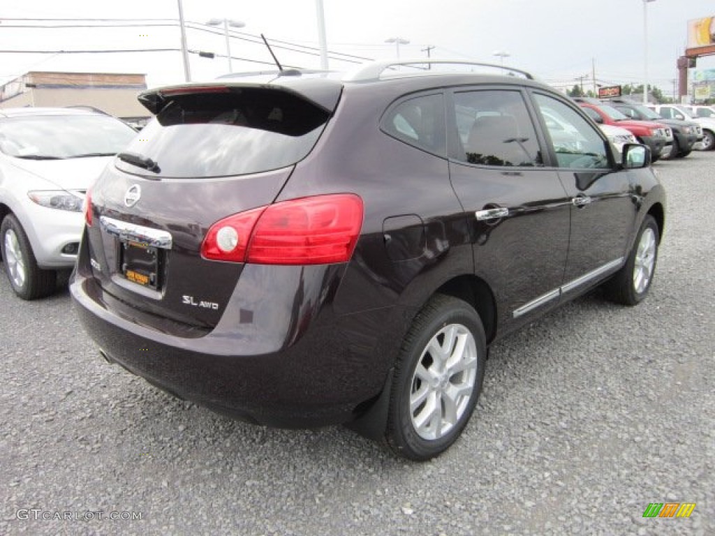 2011 Rogue SL AWD - Black Amethyst / Black photo #6