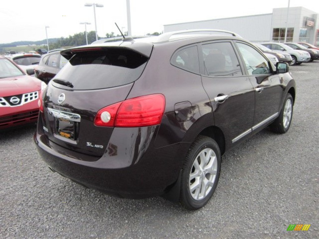 2011 Rogue SL AWD - Black Amethyst / Gray photo #6