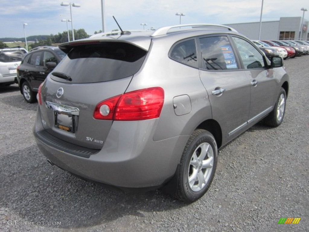 2011 Rogue SV AWD - Platinum Graphite / Black photo #6