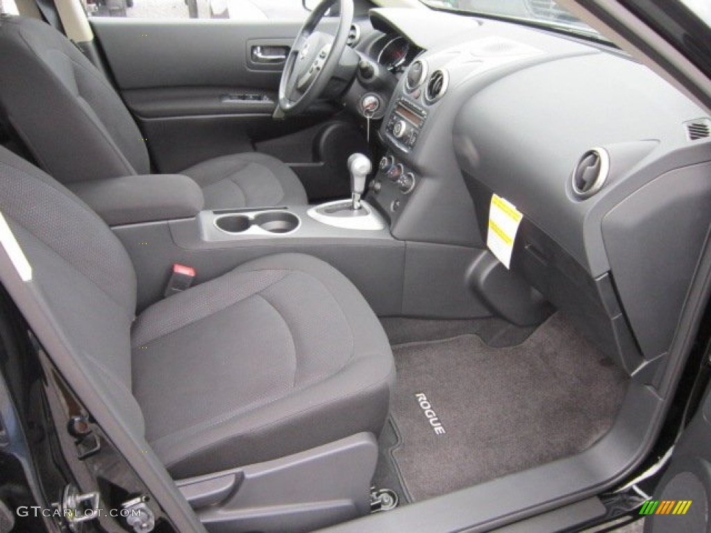 2011 Rogue S AWD - Wicked Black / Black photo #9