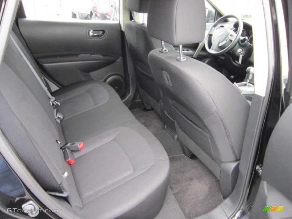 2011 Rogue S AWD - Wicked Black / Black photo #11