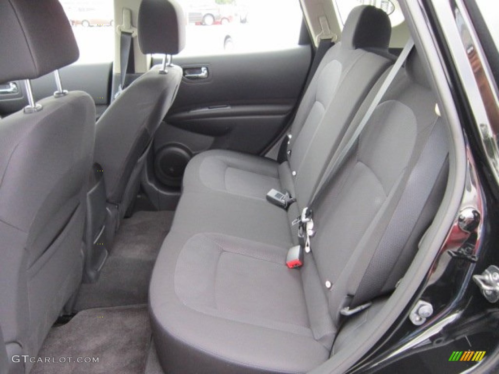 2011 Rogue S AWD - Wicked Black / Black photo #13