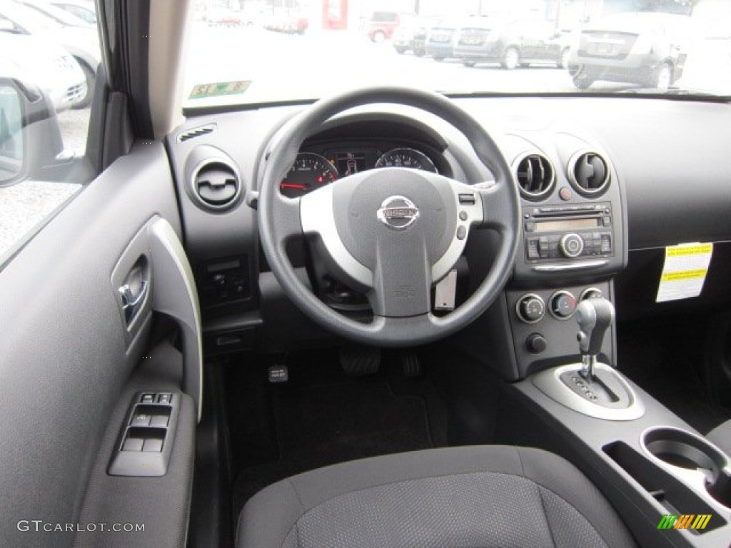 2011 Rogue S AWD - Wicked Black / Black photo #14