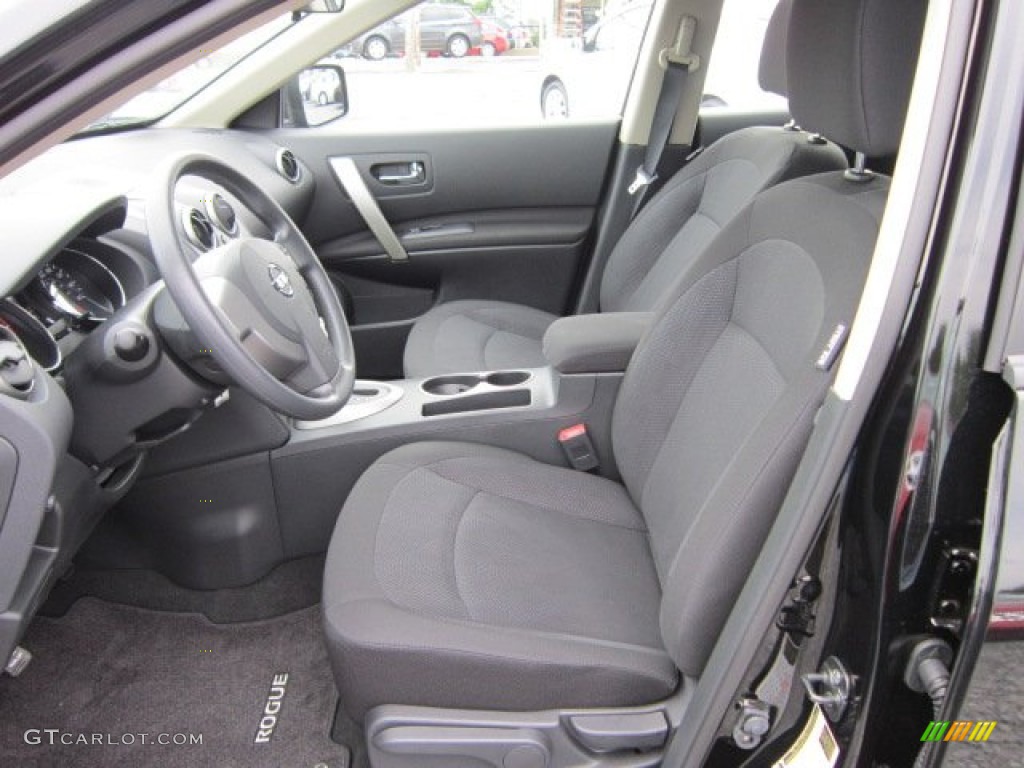 2011 Rogue S AWD - Wicked Black / Black photo #15