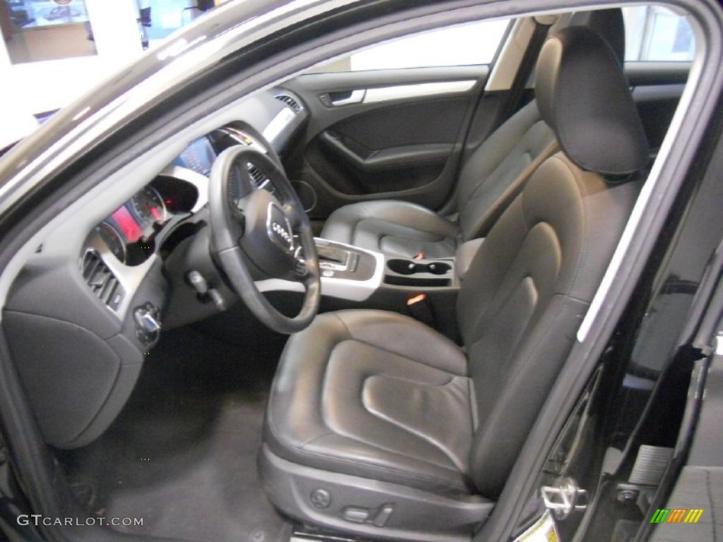 Black Interior 2009 Audi A4 2.0T quattro Sedan Photo #53379002