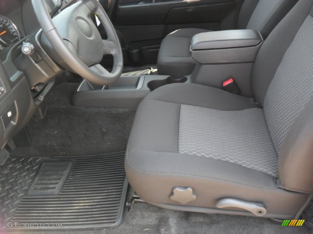 Ebony Interior 2012 Chevrolet Colorado LT Extended Cab Photo #53380520