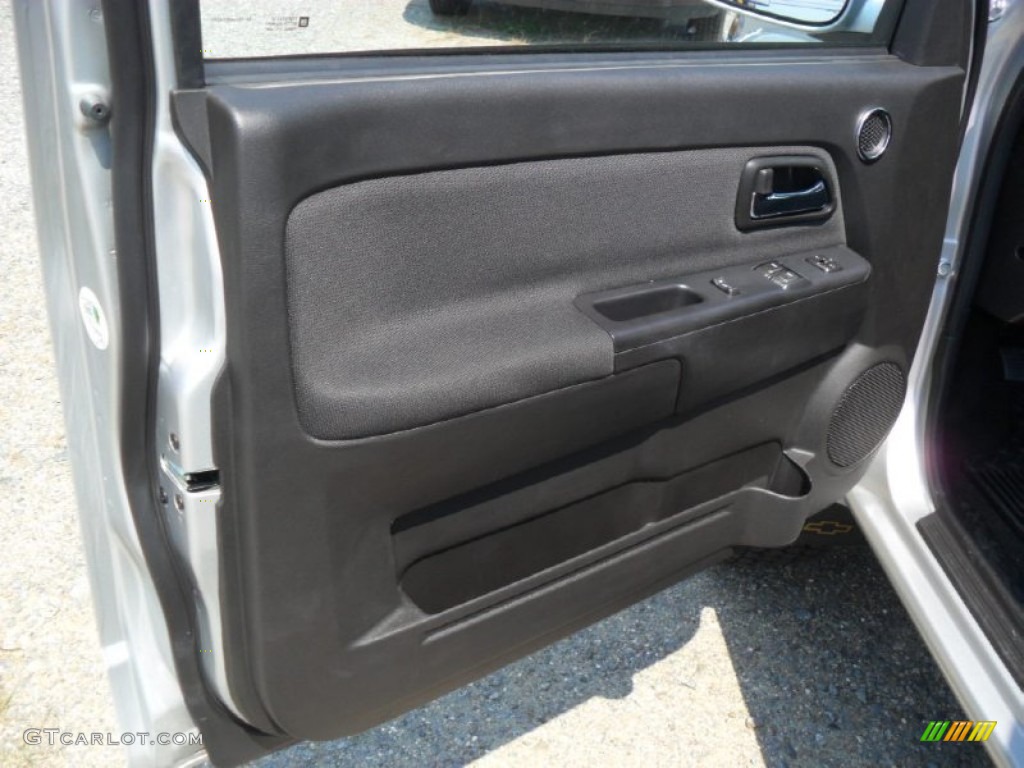 2012 Chevrolet Colorado LT Extended Cab Ebony Door Panel Photo #53380535