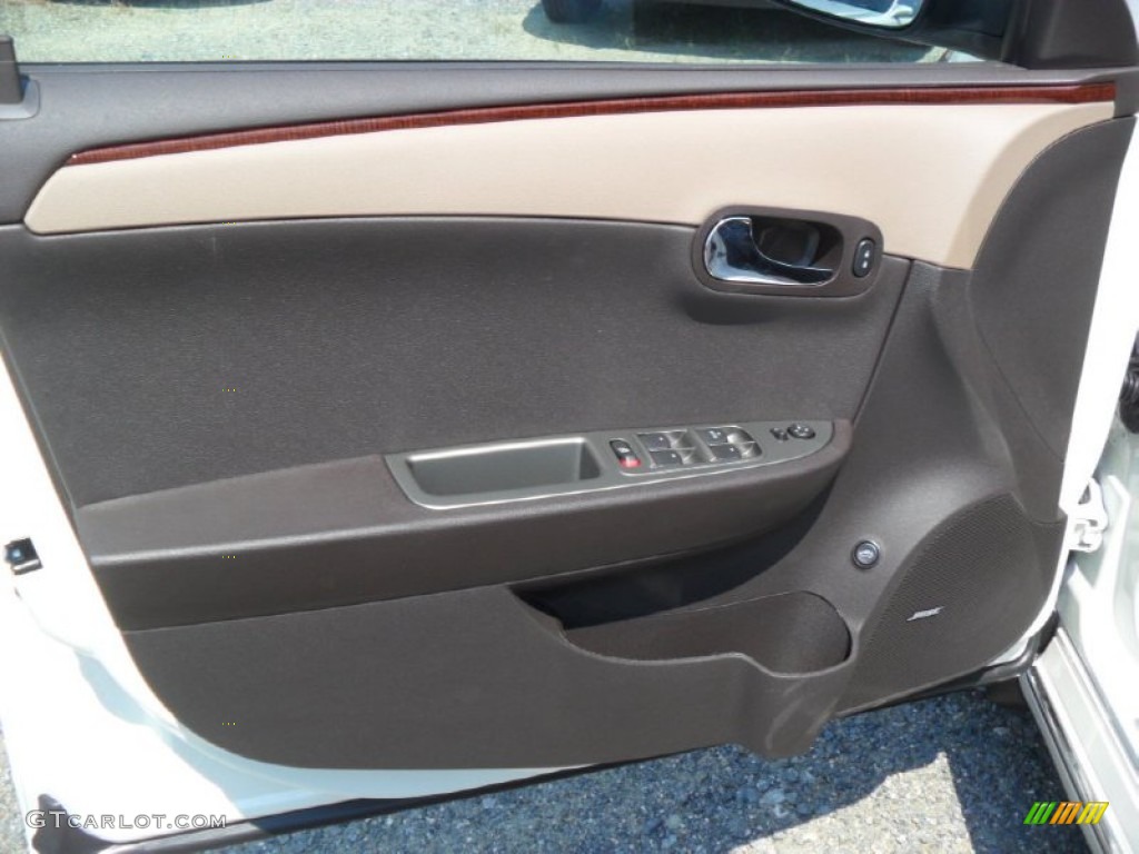 2012 Chevrolet Malibu LTZ Cocoa/Cashmere Door Panel Photo #53382824