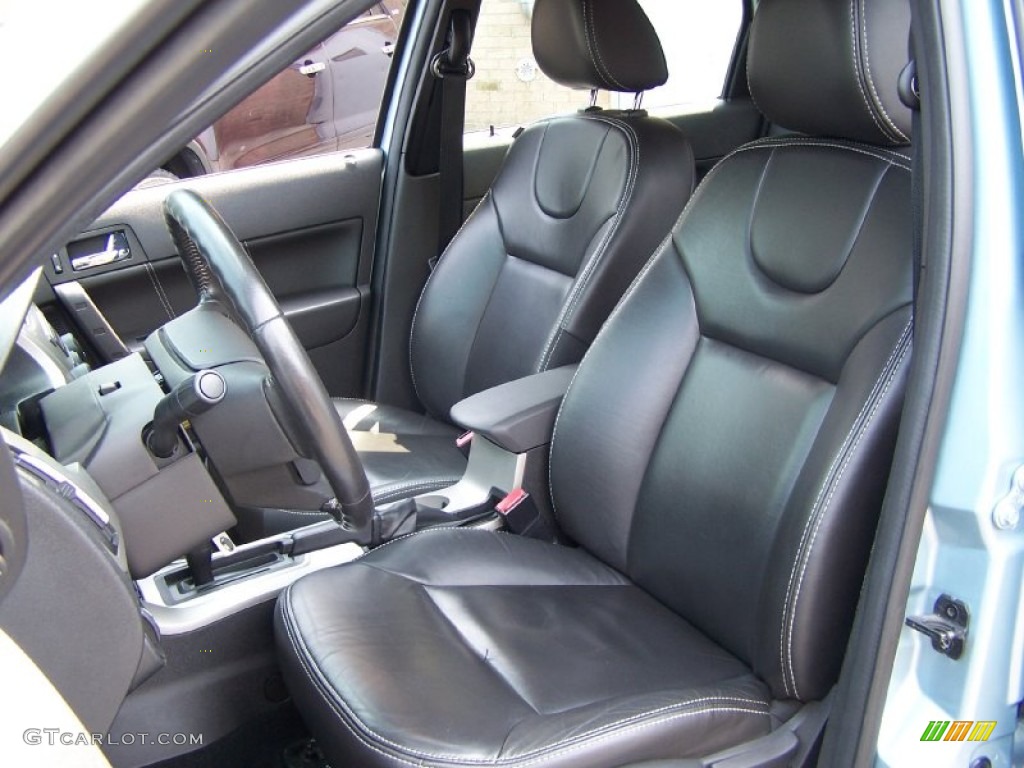 2009 Focus SEL Sedan - Light Ice Blue Metallic / Charcoal Black photo #9