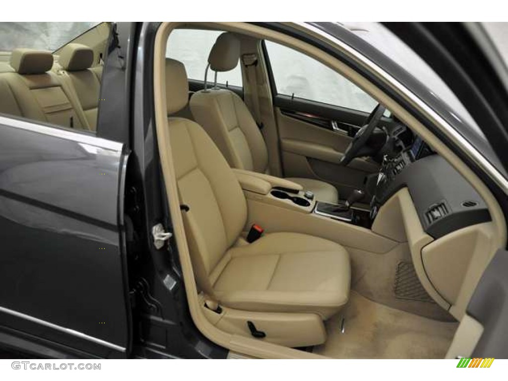 Almond/Mocha Interior 2010 Mercedes-Benz C 350 Sport Photo #53385239