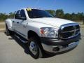 2009 Bright White Dodge Ram 3500 SLT Quad Cab 4x4 Dually  photo #13