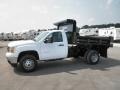 2011 Summit White GMC Sierra 3500HD Work Truck Regular Cab Chassis Dump Truck  photo #4