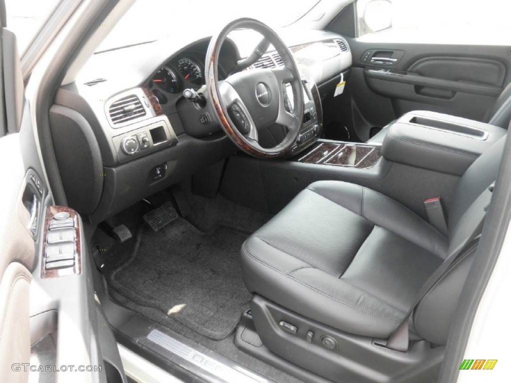Ebony Interior 2012 GMC Yukon Denali AWD Photo #53386649