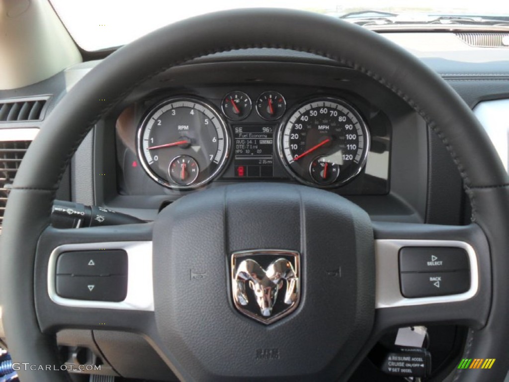 2011 Ram 1500 Sport Crew Cab 4x4 - Deep Water Blue Pearl / Dark Slate Gray photo #13