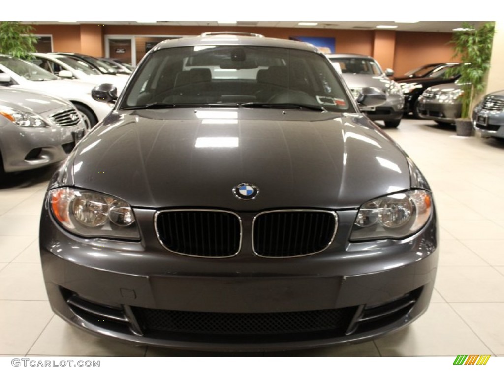 2008 1 Series 128i Coupe - Sparkling Graphite Metallic / Black photo #2